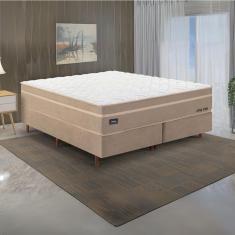 Cama Box King Molas Ensacadas Tecnologia Gel Sense,health Protection e Air Flow New York Bege