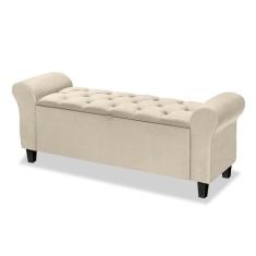 Divã Recamier Estofado Capitonê 1.50 Para Cama Queen Dubai Várias Core