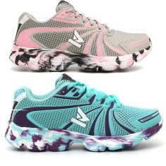 KIT 2 Tenis feminino Leve Macio Caminhada Corrida Academia - Oldsen, R