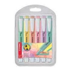 Marca Texto  06 Cores Stabilo  Swiing Cool Pastel