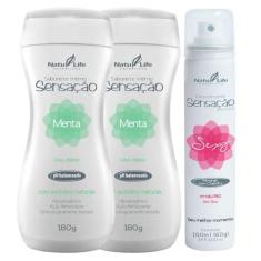 2 Sabonete Íntimo Sensação Menta + Desodorante Morango com Chantilly S