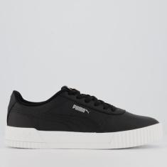 Tênis Puma Carina L BDP Feminino Preto e Branco, 37