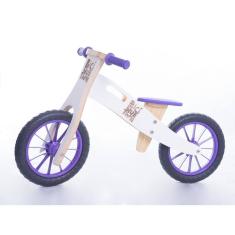 Bicicleta De Equilíbrio sem pedais BiciQuétinha Neve Roxa