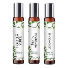 Kit 3 Perfumes Spray 10Ml - Frescor Natural Masculino - Essência Do Br