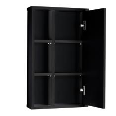 Armário Com Espelho Para Banheiro Milano Preto