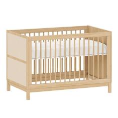 Berço 2 em 1 Evolutivo Indy - Carvalho Malva (colchão incluso)