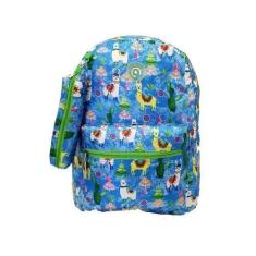 Mochila Escolar Juvenil Llama Kit Com Estojo 01851 - Plat1