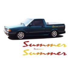 Kit Adesivos Faixa Lateral Saveiro Summer + Adesivo Traseiro - SPORTIN