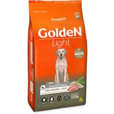 Ração Premier Golden Cães Adultos Light Frango e Arroz - 15 Kg