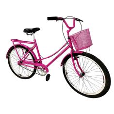 Bicicleta aro 26 feminina tipo ceci tropical retrô mary pink