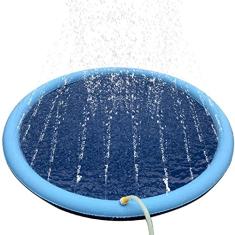 UOSIA Verão Pet Sprinkler Pad Play Cooling Mat Piscina Splash Sprinkler Pad Para Cães Crianças Water Pad Mat Banheira Para Cães Brinquedos De Jogo Ao Ar Livre