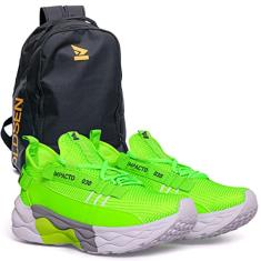 Tenis Masculino High Effect Corrida Academia Caminhada + Mochila Oldsen