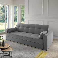 Sofá Cama Hidra Cinza Estofama