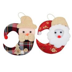 Kit 36 Enfeite Pendente Natal Tecido 13cm Luas Natalinas