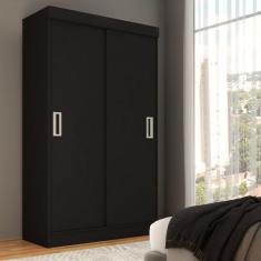 Guarda-Roupa Solteiro Cordoba 2 Portas de Correr Preto - Panorama Móveis
