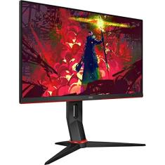 AOC, 24G2/BK, Monitor Gamer Hero 24" 144Hz IPS 1ms AMD FreeSync 24G2, COR PRETA/VERMELHA