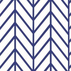 Papel De Parede Adesivo Lavável Linhas Azuis Grandes 12m - Colaí