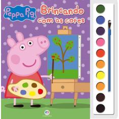 Livro Peppa Pig Brincando com as cores
