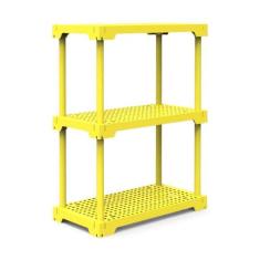 Estante Poly Com 3 Prateleiras Amarelo - I'M IN