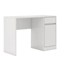 Escrivaninha Office Morada Com 1 Porta E 1 Gaveta Branco Demóbile Branco