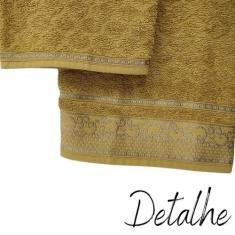 Toalha de Banho Macia Eudora Dianneli 100% Algodão Cores, Mostarda