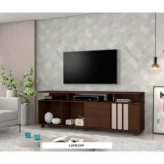 Rack Atraente para TVs até 75 Polegadas Candian JCM Movelaria, Café/ O