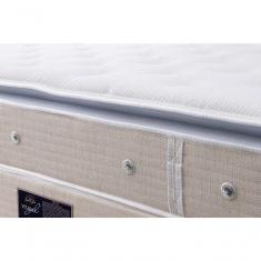 Cama Box + Colchão Castor Solteiro Super Luxo Vitagel One Face Pocket 88x188x56cm