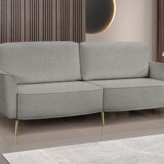 Sofá Vênus 180 Cm Linho Cinza