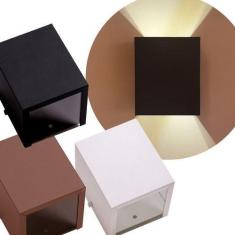 Kit 7 Arandelas Efeito 2  Focos Parede Muro Externa Ar1210 - IDEALLUME