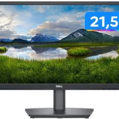 Monitor Dell 21.5 Pol. LED Full HD, 60Hz, 10Ms, HDMI, VGA e DisplayPort, Preto - E2222hs