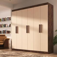 Guarda Roupa Casal Lisboa 6 Portas 2 Gav - Quarta Divisão Móveis, Choc