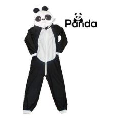 Pijama Infantil Macacão Kigurumi Fantasia Urso Pand Parmalat, Panda, 1