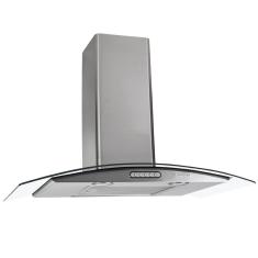 Coifa de Parede CVC Slim 75cm Inox e Vidro Exaustor e Depurador com LED Inox 220V