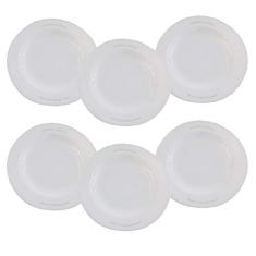 Jogo 6 Pratos Redondos Fundo 25cm de Melamina