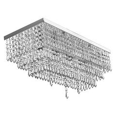 Lustre Luminária Queops Retangular 60x25 Cm Explendido!!