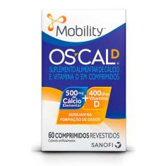 Cálcio 500mg + Vitamina D 400UI Mobility Os-Cal D 60 comprimidos 60 Comprimidos Revestidos