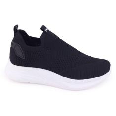 Tênis Feminino Via Marte Casual 23-19002 Knit SlipOn Meia