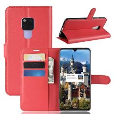 Capa para Huawei Mate 20 X, capa carteira flip de couro PU premium com compartimento para cartão, suporte e fecho magnético [capa interior à prova de choque de TPU] Compatível com Huawei Mate 20 X
