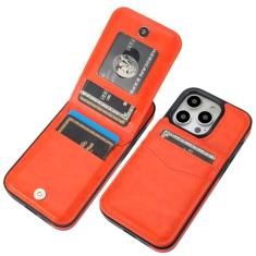 KIHUWEY Capa carteira compatível com iPhone 14 Pro com suporte para cartão de crédito, fecho magnético de couro premium com suporte, capa protetora resistente para iPhone 14 Pro de 6,1 polegadas