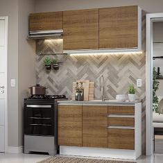 Armário de Cozinha Compacta 180cm Branco/rustic Glamy Madesa 09