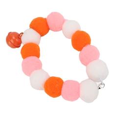 Coleira para animais de estimação Mutli Color, bolas de pelúcia macias e leves, coleiras ajustáveis ​​de segurança para animais de estimação Coleira fofa para cães e gatos com (M)