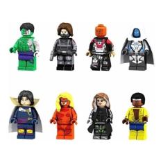 Boneco Blocos De Montar Hulk Vampira Invernal Luke Cage