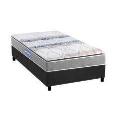 Cama Box Solteiro: Colchão Espuma D45 Probel Guarda Costas + Base CRC 