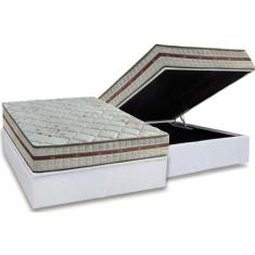 Cama Box Baú Casal: Colchão Molas MasterPocket Ensacadas Anjos Classic