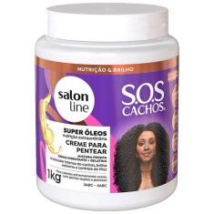 Creme para Pentear Salon Line SOS Cachos  Super Óleos 1Kg