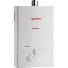 Aquecedor de Água a Gás GLP Lorenzetti LZ800EF, 8 Litros, Exaustão For