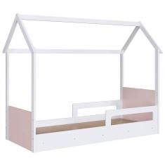 Cama Infantil Montessoriana Casinha Infix C06 Branco/rosa - Mpozenato