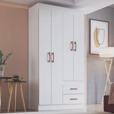 Guarda Roupa Solteiro 4 Portas 2 Gavetas Córdova