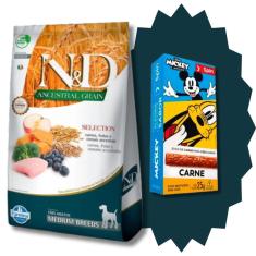 Ração N&D Ancestral Selection Cães Adultos Médio - 15kg + Surpresa
