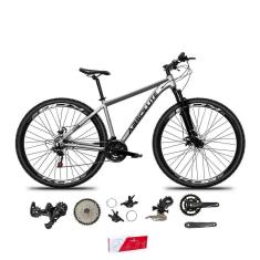 Bicicleta Aro 29 Absolute Nero 5 Kit 2x9 Freio Hidráulico K7 11/40 Pedivela 24/38 Suspensão Trava-Unissex